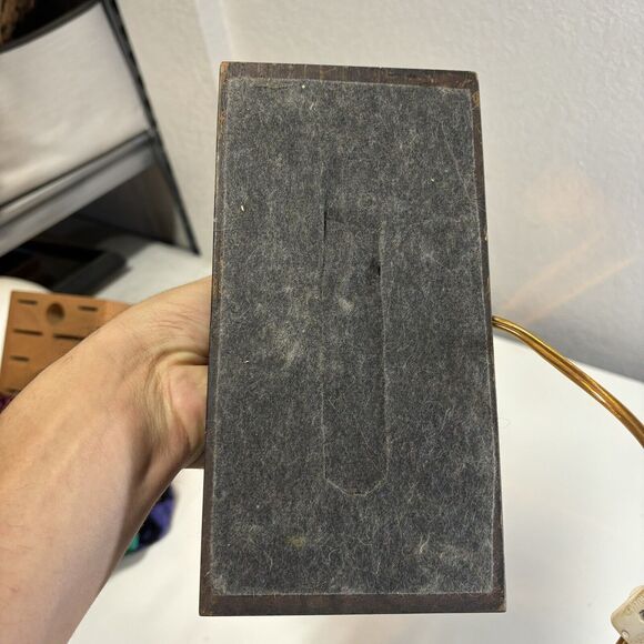 Black Shade Bouillette Lamp 2 Candlestick Lights Gold Brass Tone - Picture 13 of 16